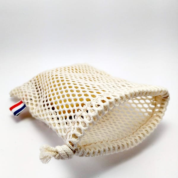 Filet en coton bio pour faire sécher votre savon ou utiliser vos chutes de savons